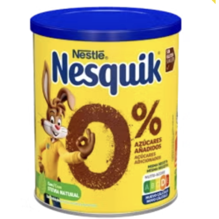 NESQUIK® 0% AZÚCARES AÑADIDOS CACAO SOLUBLE